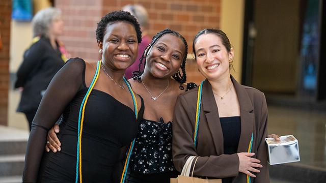 Group of students smiling at the camera